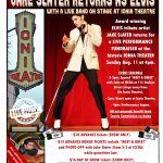 Jake Slater Returns as Elvis with a live band at Ionia Theatre!