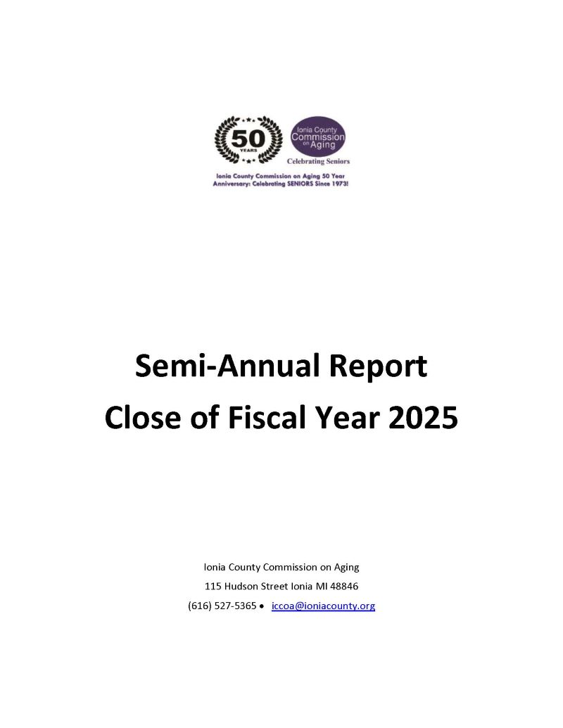 Semi Annual Report Cover Page