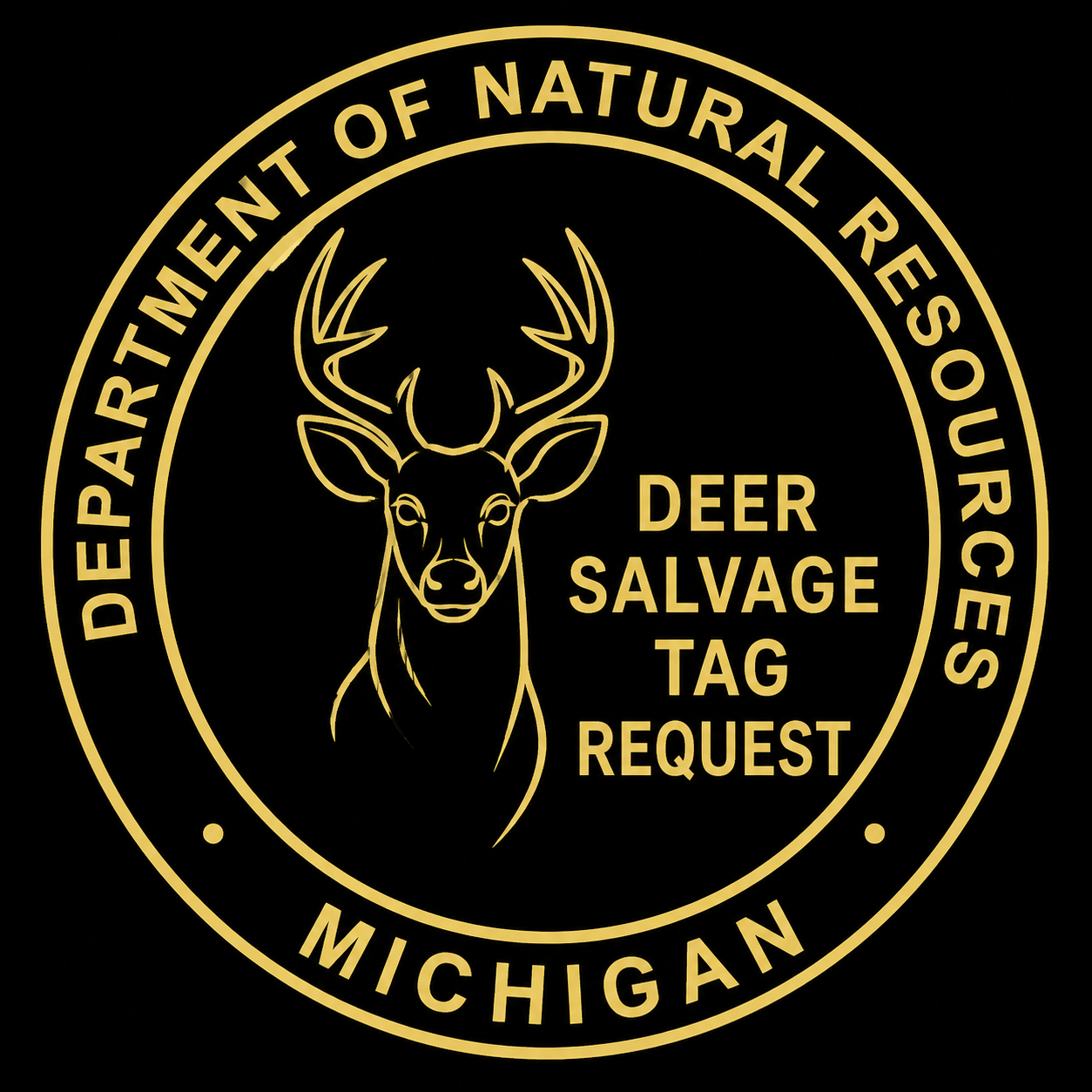 Department of Natural Resources, Michigan: Deer Salvage Tag