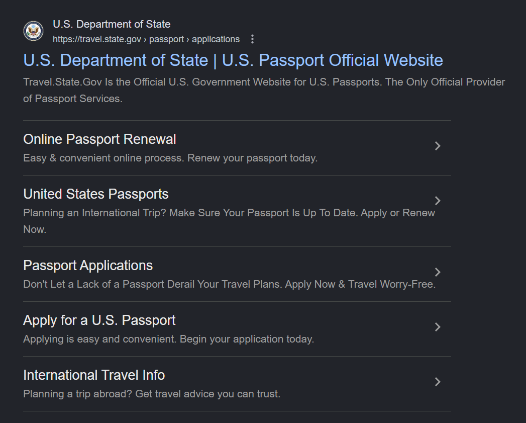 The official state website for renewing and applying for new passports - https://travel.state.gov